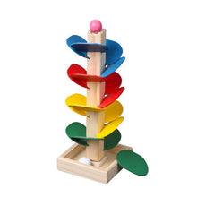 Load image into Gallery viewer, Montessori Rainbow Ball & Marble Run Tree