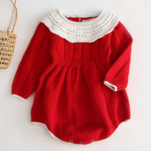 Load image into Gallery viewer, Baby Knitted Winter Romper