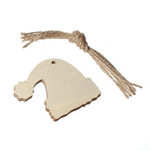 Load image into Gallery viewer, 10 DIY Wooden Christmas Ornaments