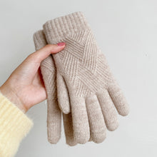 Load image into Gallery viewer, Crosshatch Cashmere Winter Gloves