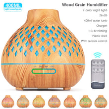 Load image into Gallery viewer, Wood Grain Essential Oil Diffuser
