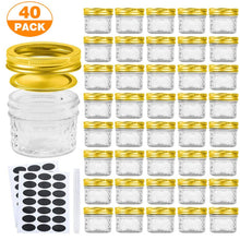 Load image into Gallery viewer, 40 Pack 4oz Mini Mason Jars