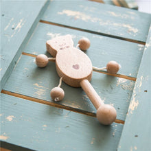 Load image into Gallery viewer, Montessori Baby Wooden Rattles & Rolling Bell
