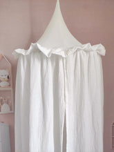 Load image into Gallery viewer, Premium Muslin Cotton Kids Bed Canopy with Frills