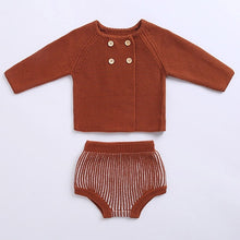 Load image into Gallery viewer, Matching Warm Winter Knit Sweater and Bloomers for Baby