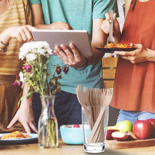 Load image into Gallery viewer, 300 Pcs Biodegradable Wood Cutlery Set