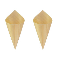 Load image into Gallery viewer, 50 pcs Biodegradeable Paper Cones
