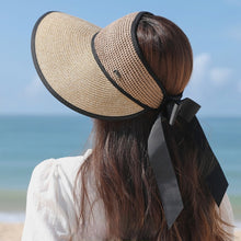 Load image into Gallery viewer, Women's Summer Bow-Knot Straw Sunhat