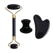 Load image into Gallery viewer, Obsidian Jade Roller, Guasha, Kansa