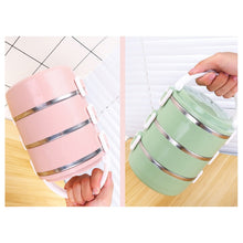 Load image into Gallery viewer, Stainless Steel Multilayer Bento Box - Portable Lunch Box for Work and Kids