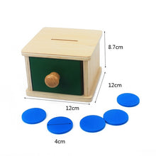 Load image into Gallery viewer, Montessori Baby Imbucare Wooden Shape Sorter Box