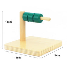 Load image into Gallery viewer, Montessori Toddlers Assorted Dowel Stackers for wrist and finger dexterity