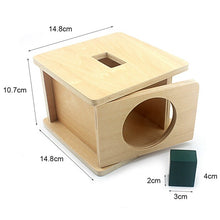 Load image into Gallery viewer, Montessori Baby Imbucare Wooden Shape Sorter Box