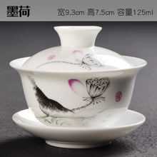 Load image into Gallery viewer, Bone Porcelain Tea Bowl with Top