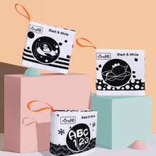 Load image into Gallery viewer, Cloth Soft Black and White Contrast Quiet Books