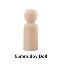 Load image into Gallery viewer, 10 Blank Wooden Peg Dolls