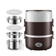 Load image into Gallery viewer, Portable Stainless Steel Bento Cooker