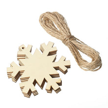 Load image into Gallery viewer, 10 DIY Wooden Christmas Ornaments