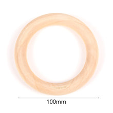 Load image into Gallery viewer, Natural Wooden Teething Round Ring Wood Lead-Free Beads For Jewelry Making DIY Handmade Accessories