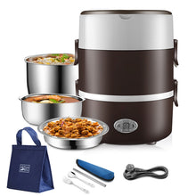 Load image into Gallery viewer, Portable Stainless Steel Bento Cooker