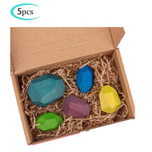Load image into Gallery viewer, Hot Wooden Rocks Stones Wood Balancing Stacked Stone Baby Building Block Montessori Toys Block Colored Stone Kids Toys