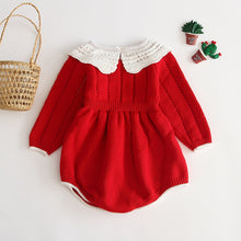 Load image into Gallery viewer, Baby Knitted Winter Romper