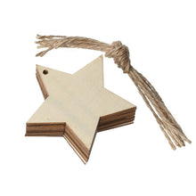 Load image into Gallery viewer, 10 DIY Wooden Christmas Ornaments