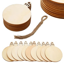 Load image into Gallery viewer, 10 DIY Wooden Christmas Ornaments