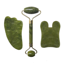 Load image into Gallery viewer, Green Jade Roller, Guasha, Kansa