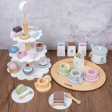 Load image into Gallery viewer, Wooden Pretend Food Play Sets- Cake, Ice Cream, Pizza, Tea