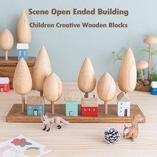 Load image into Gallery viewer, Waldorf Wooden House and Forest Building Blocks Toy for Kids