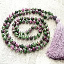 Load image into Gallery viewer, Japa Mala Zoisite Beads 108