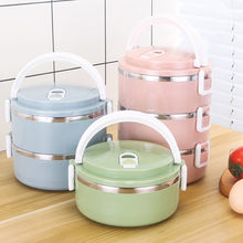 Load image into Gallery viewer, Stainless Steel Multilayer Bento Box - Portable Lunch Box for Work and Kids