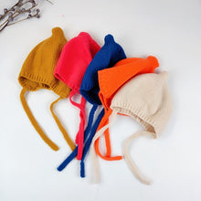 Load image into Gallery viewer, Knit Forrest Pixie Baby Bonnet