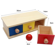 Load image into Gallery viewer, Montessori Baby Imbucare Wooden Shape Sorter Box