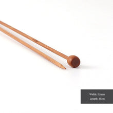 Load image into Gallery viewer, Bamboo Knitting Needles Set for Sweater and Scarf Weaving