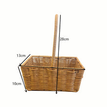 Load image into Gallery viewer, Handmade Rattan Woven Flower Basket with Handle