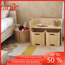 Load image into Gallery viewer, Natural Wood 3-Piece Children's Table and Chairs Set