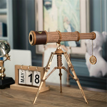 Load image into Gallery viewer, DIY Wooden Telescope Building Kit for Kids & Adults