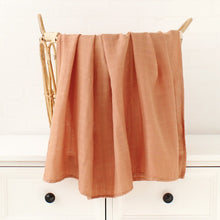 Load image into Gallery viewer, 100% Muslin Cotton Swaddling & Receiving Blanket
