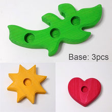 Load image into Gallery viewer, Handmade Wooden Celebration Ring for Kids - Waldorf Learn and Play Toy