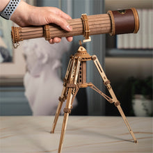 Load image into Gallery viewer, DIY Wooden Telescope Building Kit for Kids & Adults