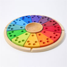 Load image into Gallery viewer, Handmade Wooden Celebration Ring for Kids - Waldorf Learn and Play Toy