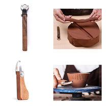 Load image into Gallery viewer, New Pottery Tools Wood Hand Rollers for Stamp Pattern Roller Ceramic Clay Sculpting Tools Polymer Molds