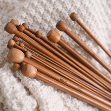Load image into Gallery viewer, Bamboo Knitting Needles Set for Sweater and Scarf Weaving