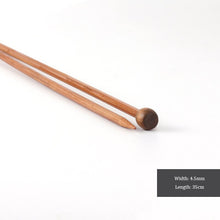 Load image into Gallery viewer, Bamboo Knitting Needles Set for Sweater and Scarf Weaving