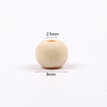 Load image into Gallery viewer, Natural Wooden Teething Round Ring Wood Lead-Free Beads For Jewelry Making DIY Handmade Accessories