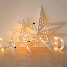 Load image into Gallery viewer, 30-60cm Hollow Out Star Party Light Window Grille Paper Lantern Stars Lampshade Garden Hanging Decoration For Home Holiday Party