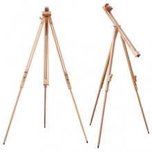 Load image into Gallery viewer, Solid Beech Wood Portable Tripod Painting Easel for Artists