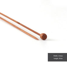 Load image into Gallery viewer, Bamboo Knitting Needles Set for Sweater and Scarf Weaving